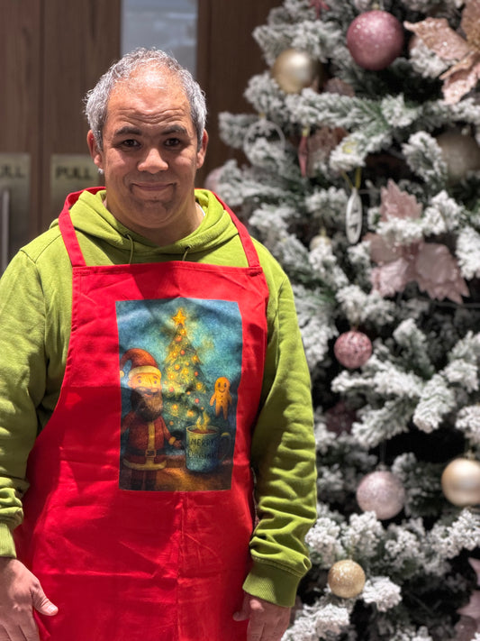 Χριστουγεννιάτικη ποδιά μαγειρικής