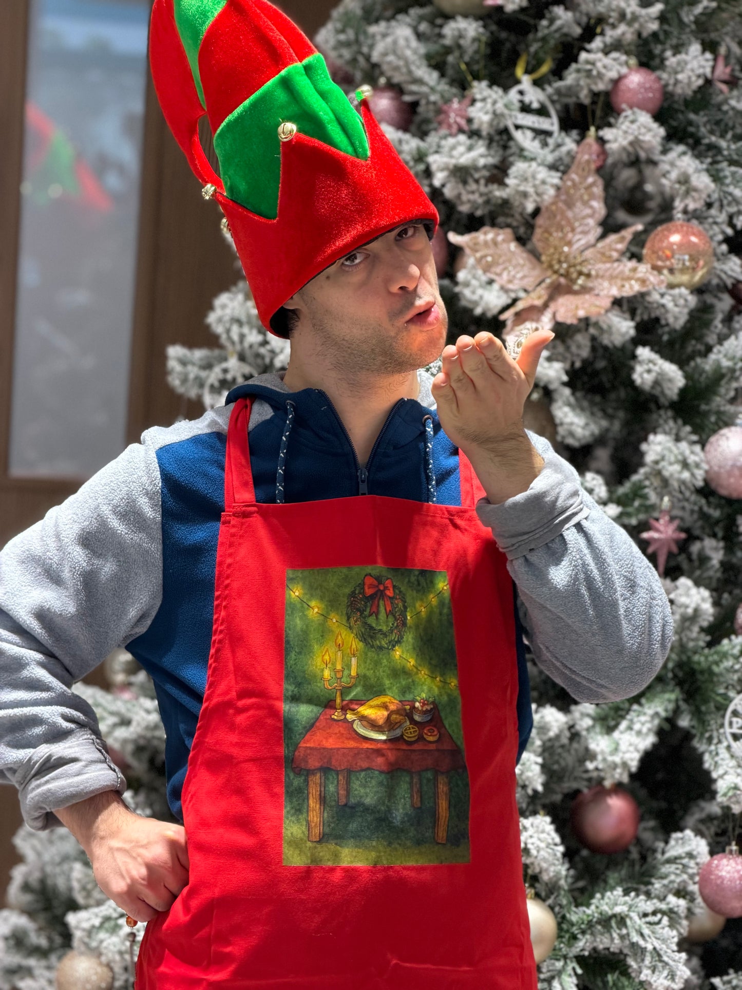 Χριστουγεννιάτικη ποδιά μαγειρικής