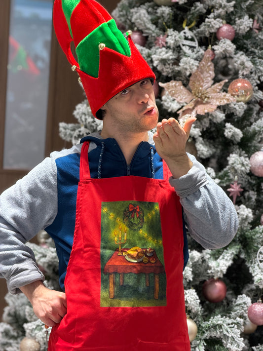 Χριστουγεννιάτικη ποδιά μαγειρικής