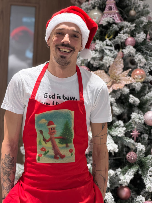 Χριστουγεννιάτικη ποδιά μαγειρικής